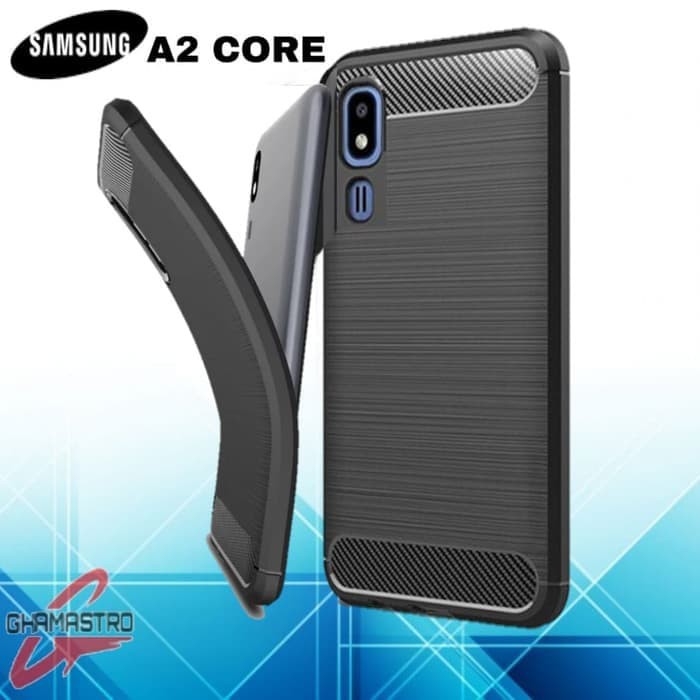 SAMSUNG A01 CORE/A01/A2 CORE/M10/M10S/M20/M30/M30S CASE SOFTCASE IPAKY BLACK CARBON CASING KARBON HITAM SLIM FIT SOFT