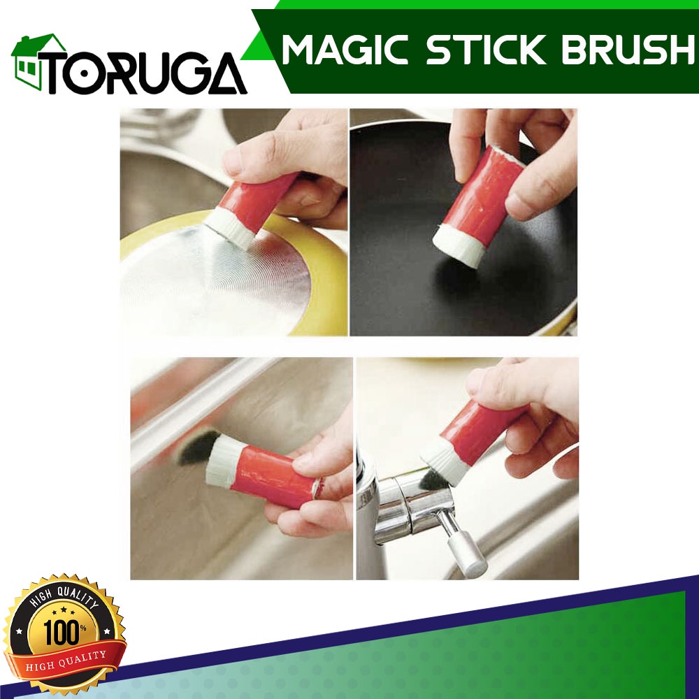 Alat Pembersih Wajan Kerak Membandel Magic Stick Brush Panci Penggorengan Karat Gosong Dapur