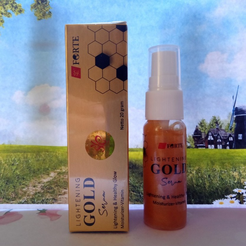 [ORI] SYB FORTE LIGHTENING GOLD SERUM | Serum Emas Anti Aging with Brightening Mengecilkan Pori Wajah