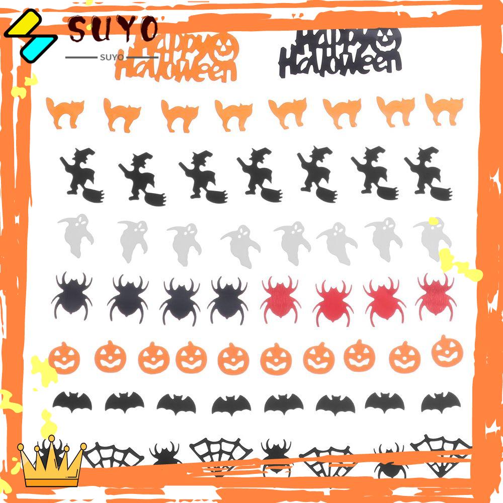 Suyo 15g Payet Sprinkle Bentuk Laba-Laba / Kelelawar / Kucing Untuk Dekorasi Pesta Pernikahan / Halloween