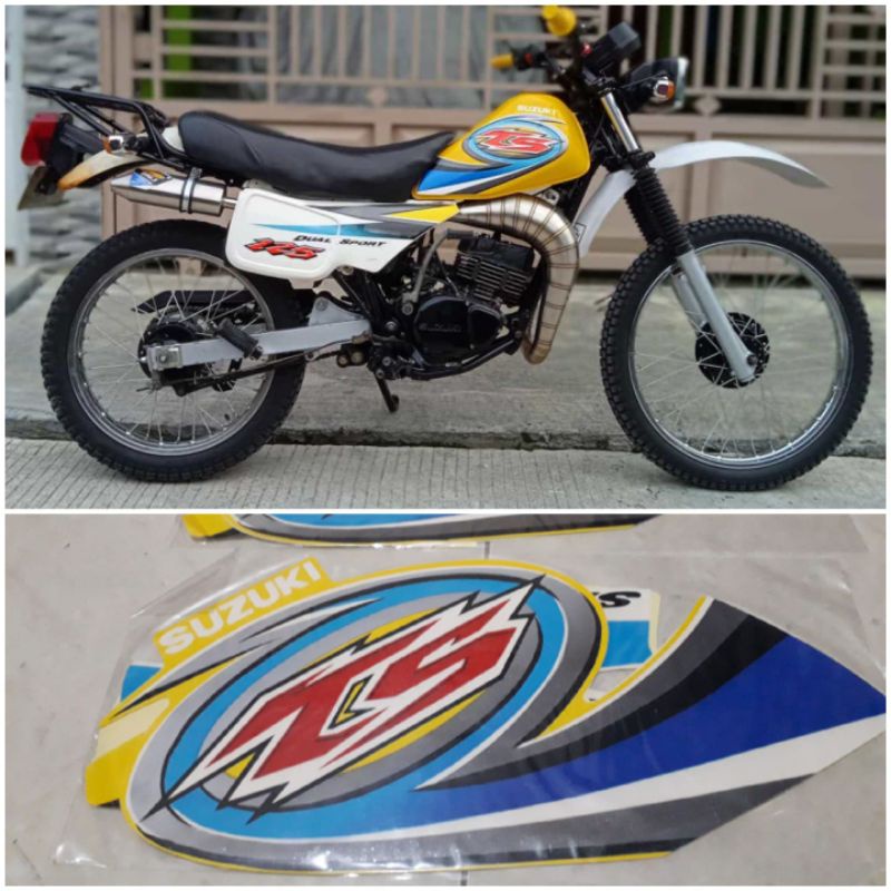 STKER STRIPING LIS BODY MOTOR SUZUKI TS 125 TS 125 TRAIL 2TAK
