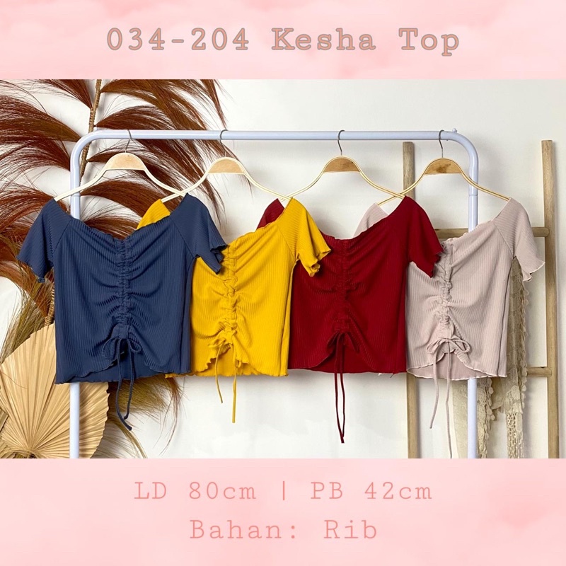 KESHA RIB CROPTOP Grosir @39