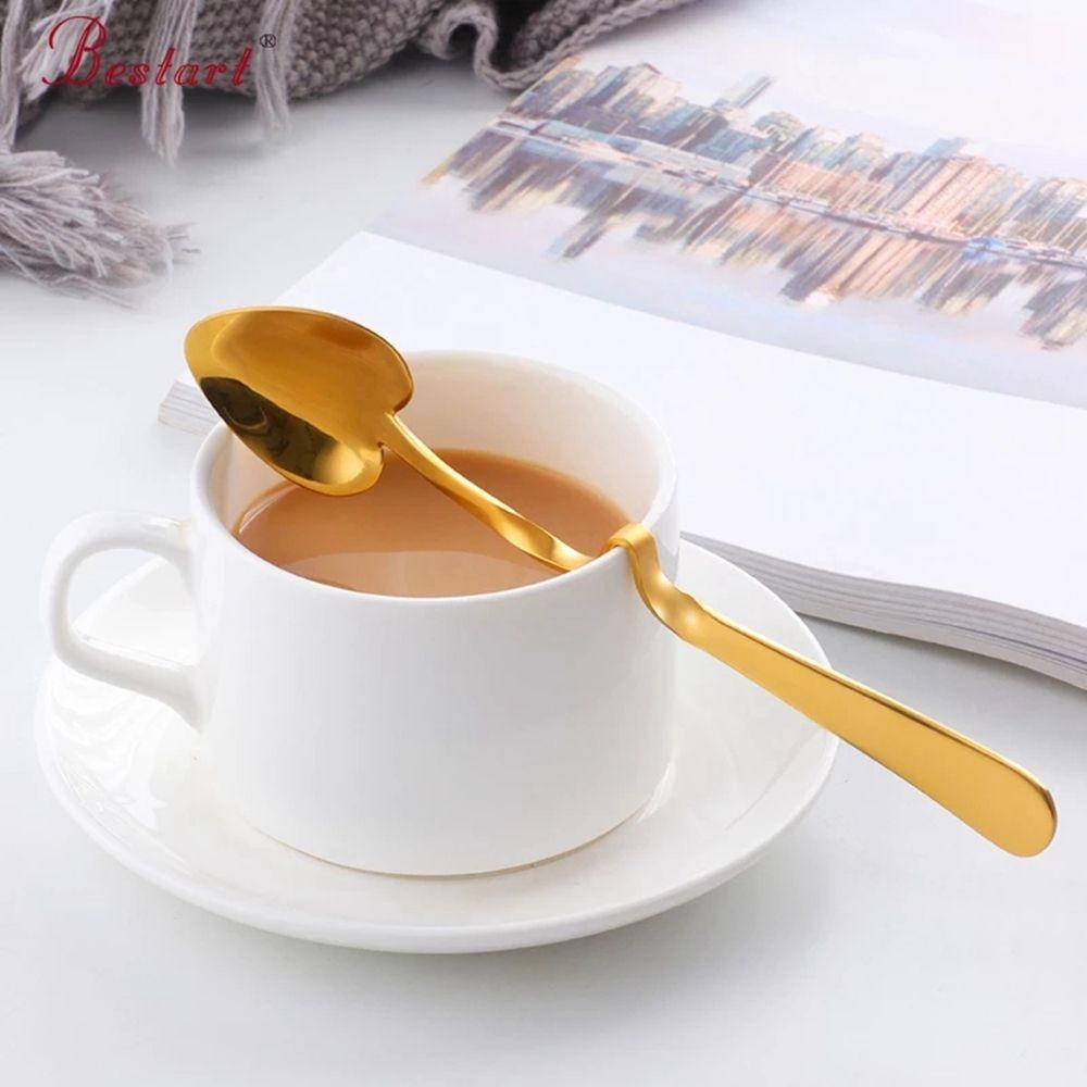 [Elegan] Sendok Kopi Teh304 Stainless Steel Peralatan Makan Dessert/Es Krim Perlengkapan Dapur Jus Alat Aduk Ladle