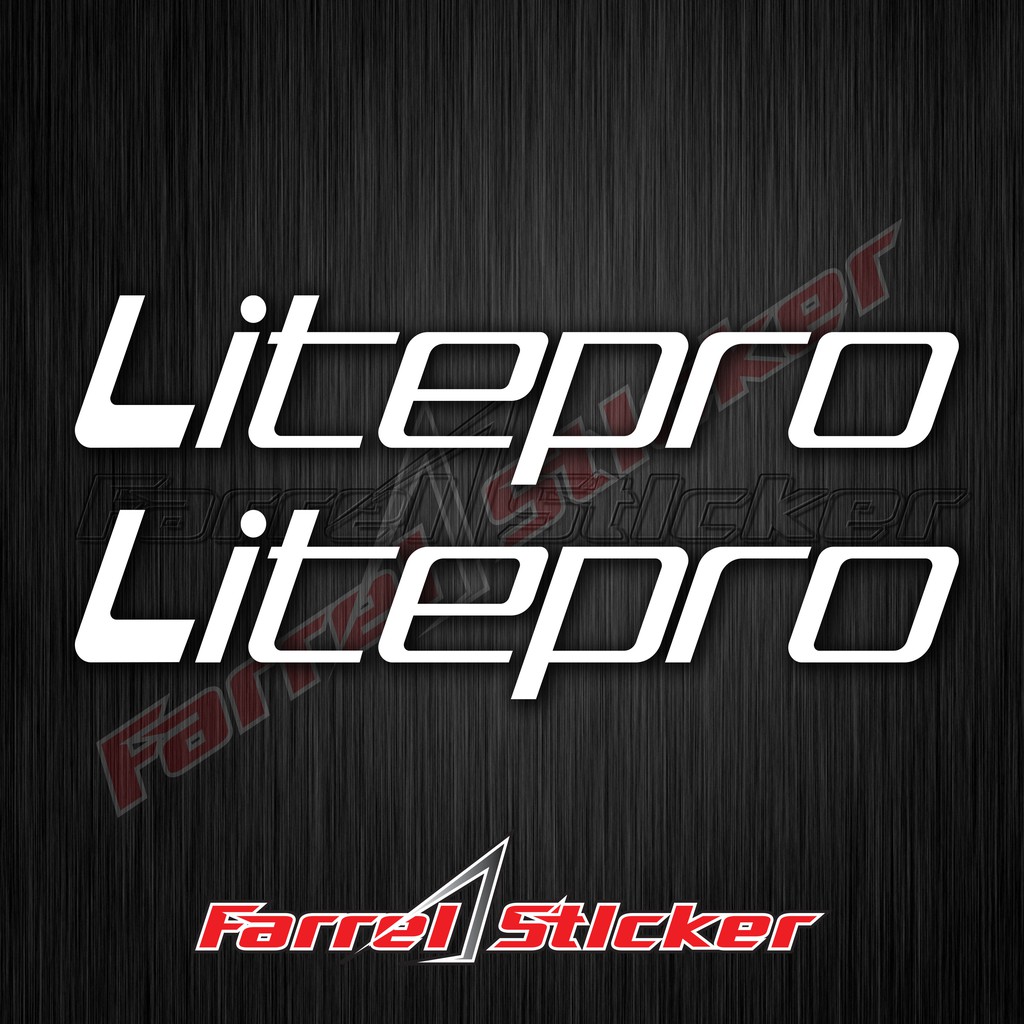 stiker sepeda sticker Litepro 7cm