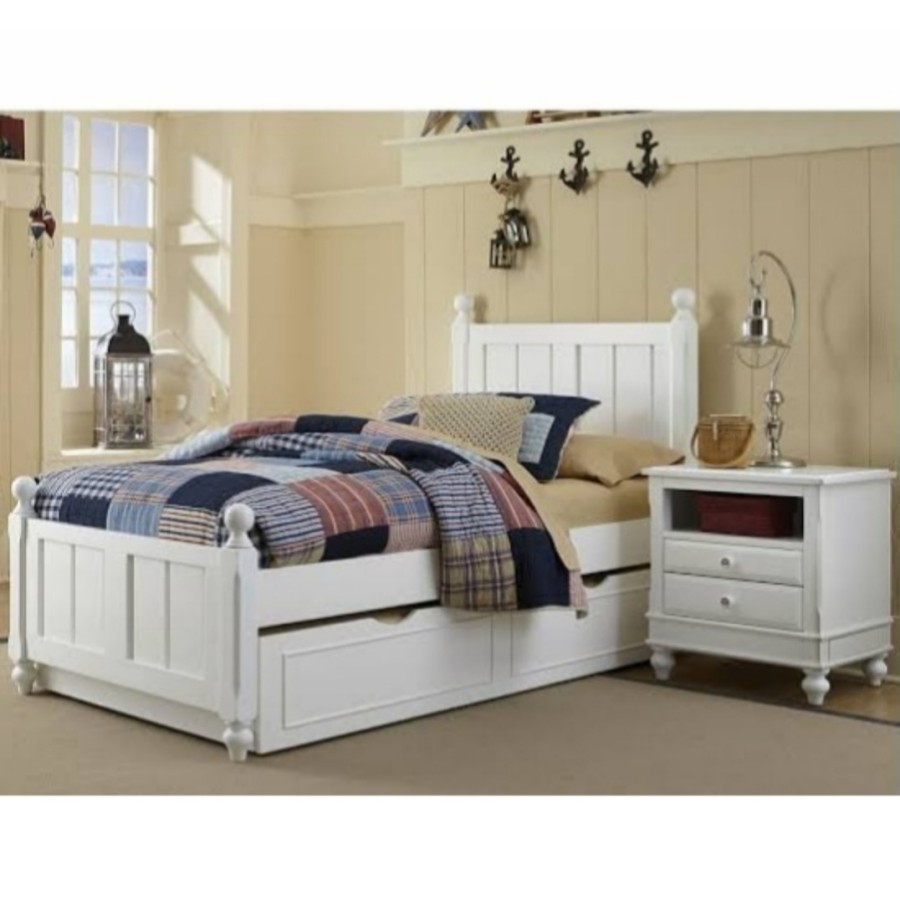 Tempat Tidur Anak Sorong Putih - Dipan Sorong Anak