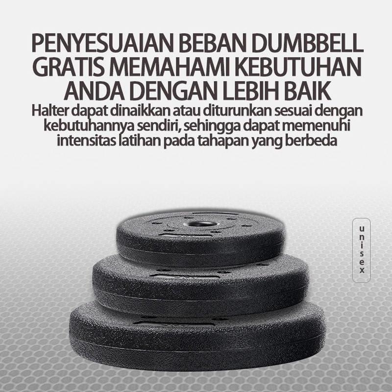 Rumah Dumbbell Peralatan Kebugaran Pria dan Wanita Rumah Pelatihan Pelajar 20KG Set Barbel Ramah Lingkungan OT77