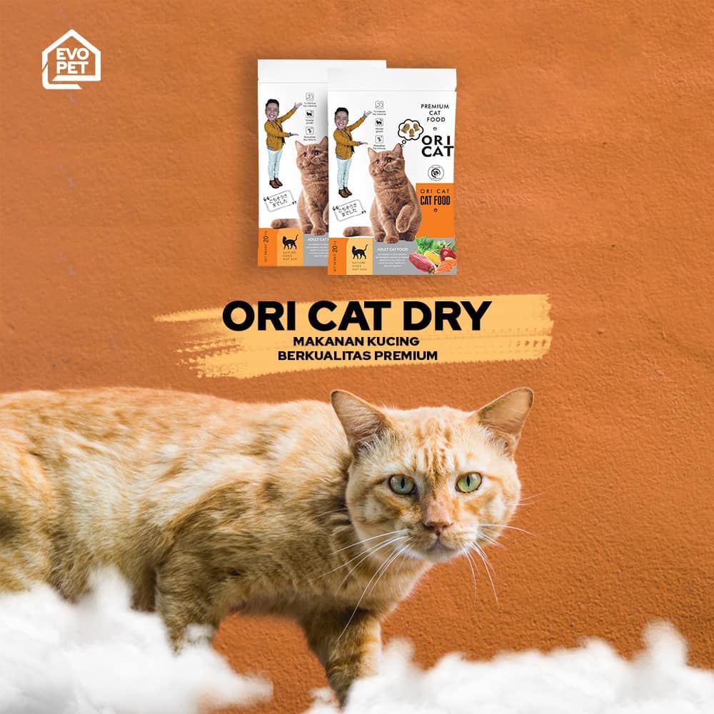 Ori Cat  Adult premium Makanan Kucing kering  ori cat dewasa 800 gr fresh pack