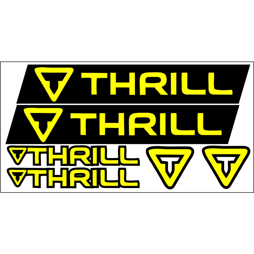 CUTTING STICKER SEPEDA THRIIL VARIASI COSTUM NAMA COD/STICKER SEPEDA THRILL COSTUM COD