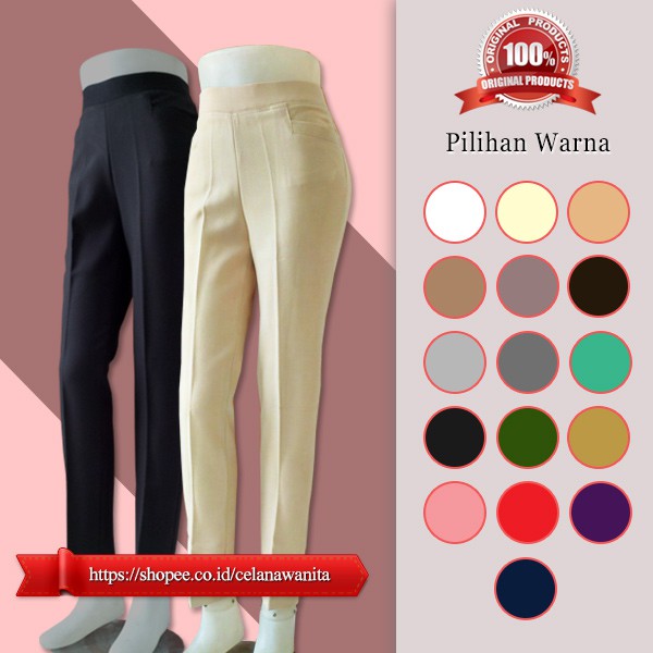  Celana  Kerja  Kantor Size M Celana  Kantor Pinggang Karet 