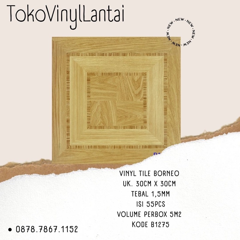 jual vinyl tile motif kayu harga lembaran murah