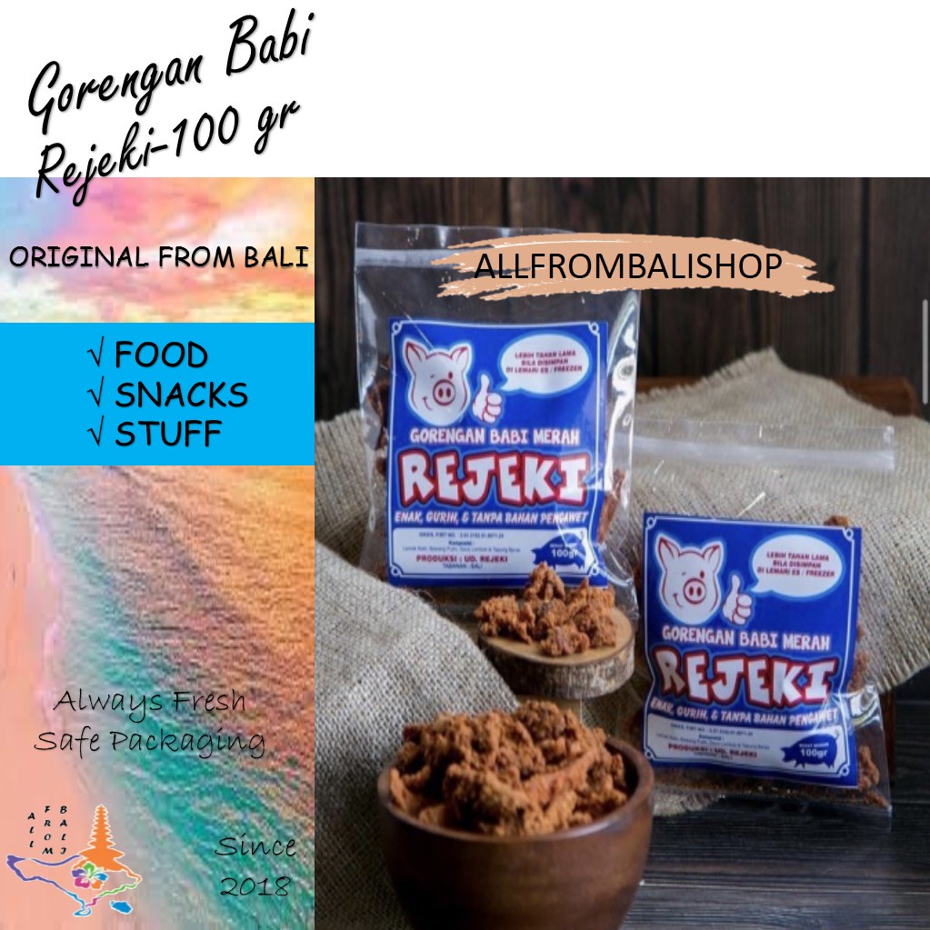 

GORENGAN BABI MERAH REJEKI-100 GR