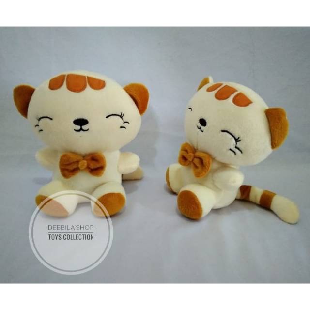 DEEBILASHOP - BONEKA KUCING LUCU / BONEKA KUCING MURAH / BONEKA KUCING DUDUK / BONEKA KUCING KECIL