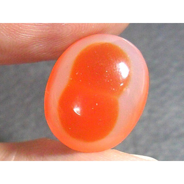 AG117 Oval Cabochon 8.25ct 16x13mm Picture Figure Orange Red Pink Eight 8 Natural Unheated Untreated