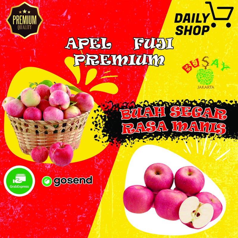 Apel Fuji Premium Buah Segar Buah Apel Premium 1kg