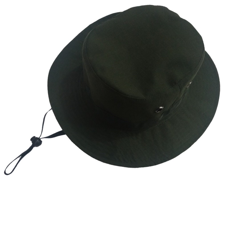 (COD)Topi Rimba POLOS- Bucket Hiking -Bucket Camping - Topi Mancing - Bucket Santai