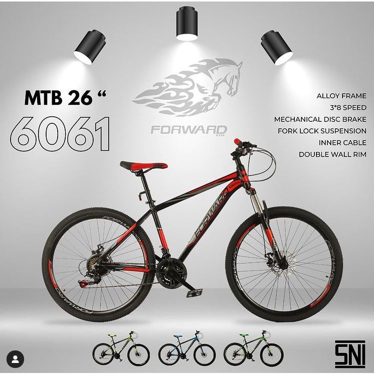 Sepeda MTB Forward F 3.0 Alloy Ukuran 26 Inch