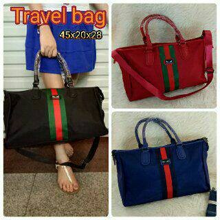 TAS TRAVEL BAG FASHION GUCCI NILON