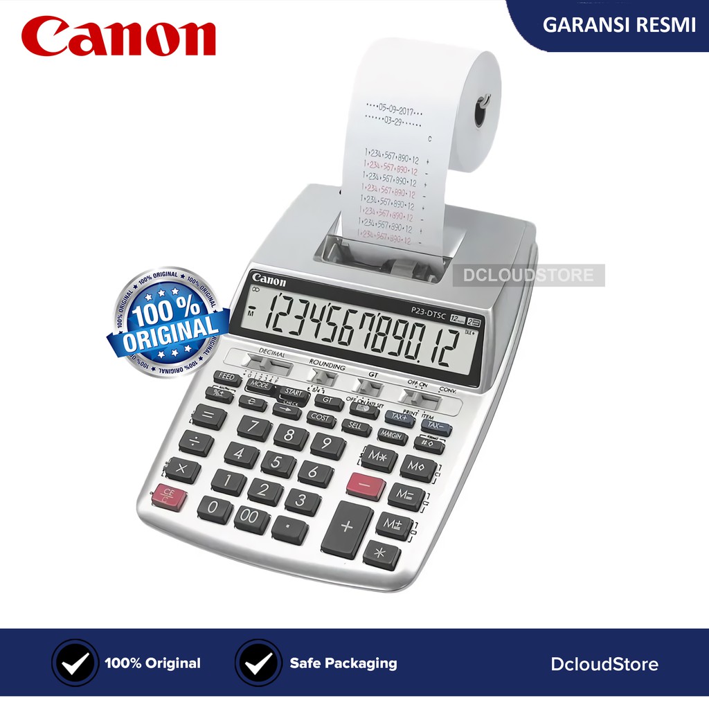 

Kalkulator Printer CANON P23-DTSC Original Printing Calculator
