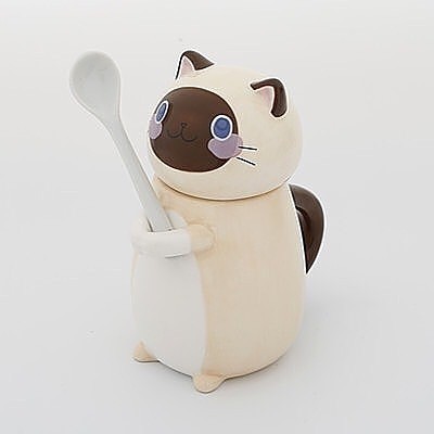 mug dan patung lucu kucing berbagai variasi unik dan lucu bahan keramik import dengan kotak dan streofoam packaging-3