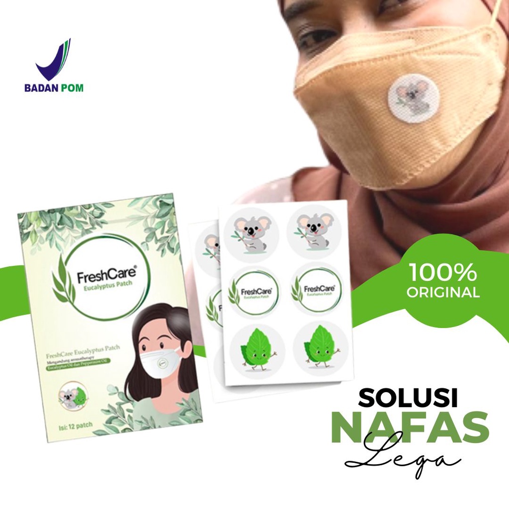 Sticker Pengharum Masker Aromaterapi Anak Dewasa Lucu Karakter Stiker Aromatherapy Tempel Freshcare 