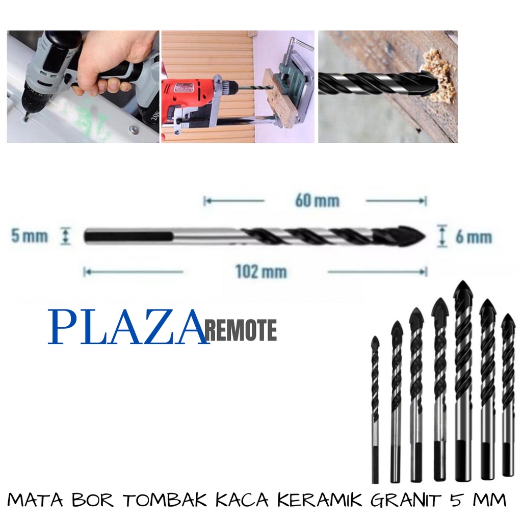 MATA BOR TOMBAK KACA POSELEN GRANIT MARNET DRILL BIT 4 - 12 MM