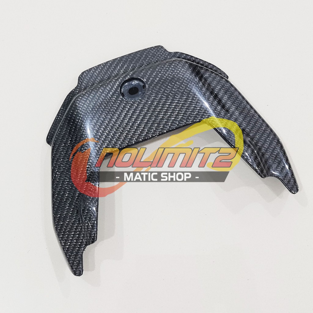 Cover Tutup Dek Bensin Bawah Jok Carbon Kevlar Parts Ori NMAX 2020