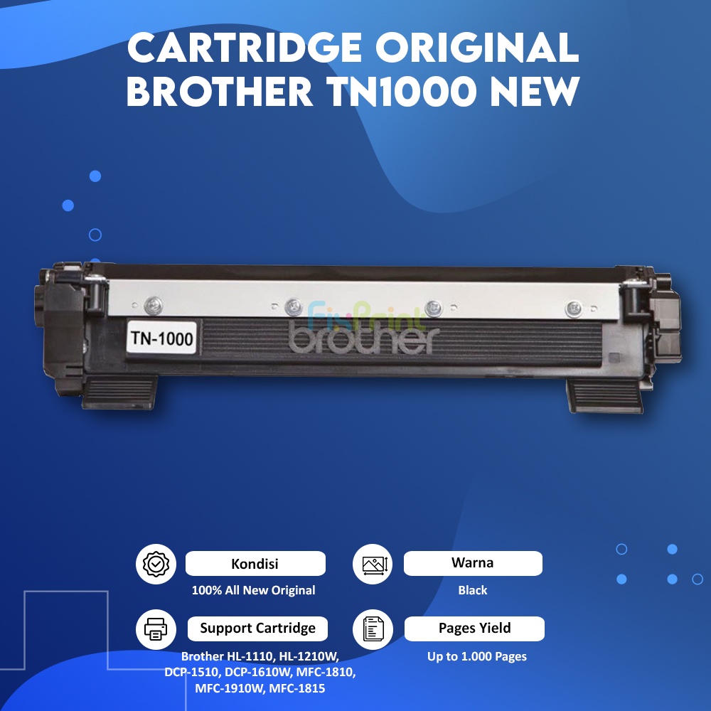 Cartridge Toner Original Printer TN1000 TN 1000 HL-1110 hl1610 New Ori