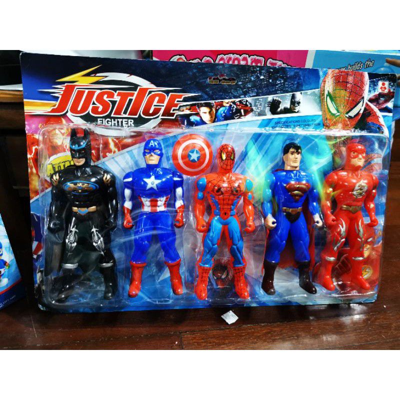 MAINAN  ROBOT SUPERHERO EVRENGER JUSTLCE SPAIDERMEN BETMEN SUPERMEN