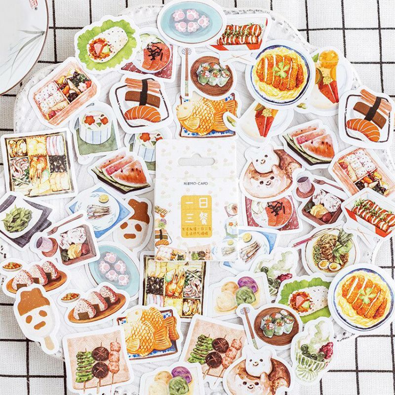 10 pcs sticker Cute Cartoon sushi jepan Food Decoration Sticker
