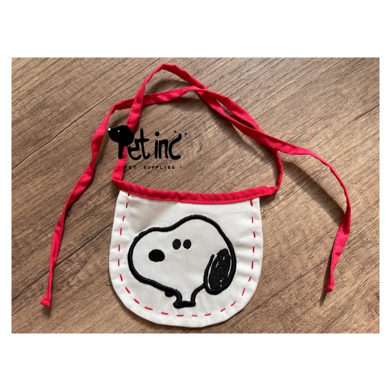 korea snoopy peanut bib