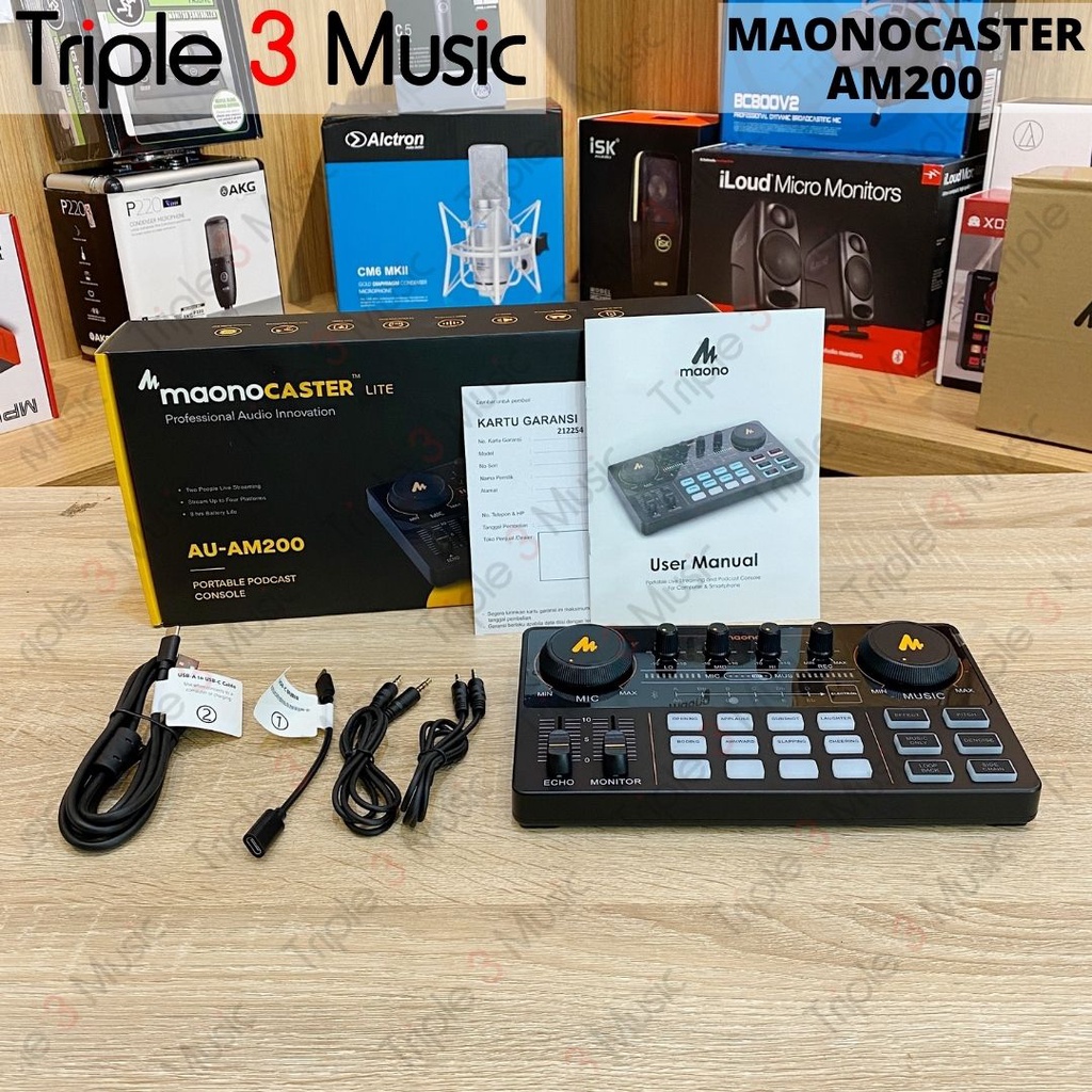 Maono am200 monocaster Soundcard streaming podcast