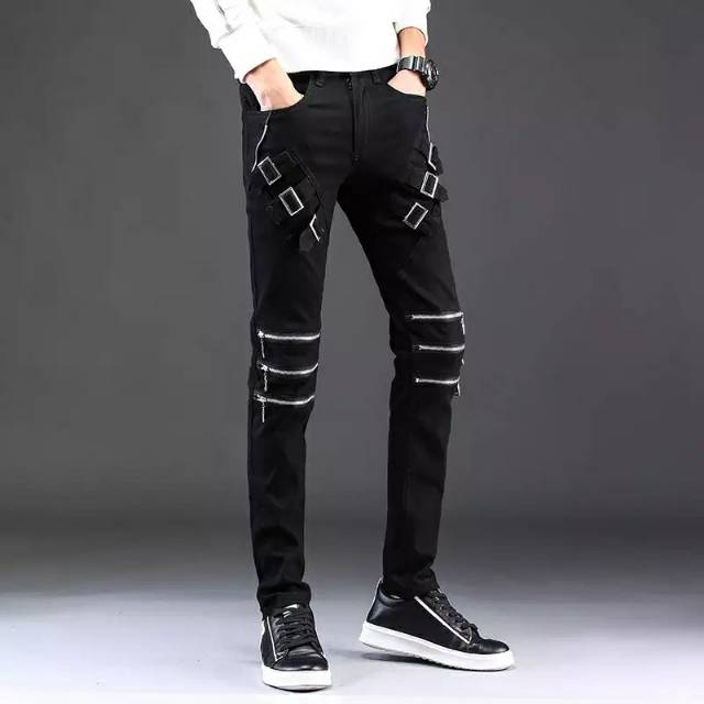 Celana punk rock n roll rocker metal motor biker touring Harley Davidson