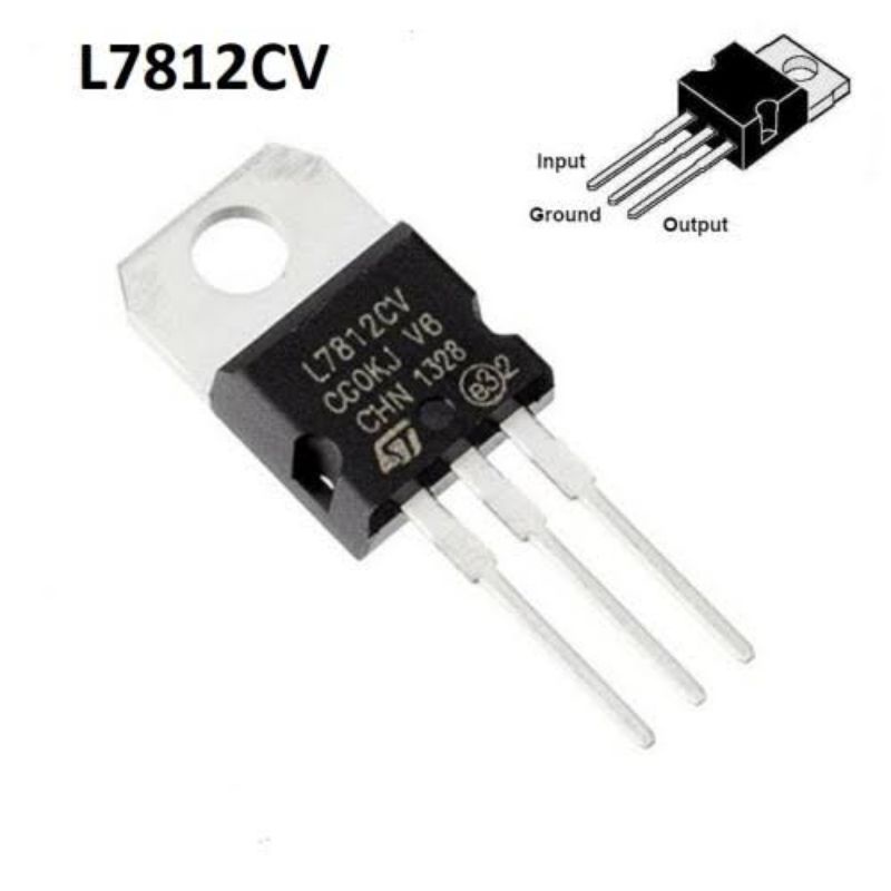 L7812 CV transistor Voltage Regulator 12V 1.5 Ampere IC Regulator Pengatur Tegangan TO 220 BerKualit