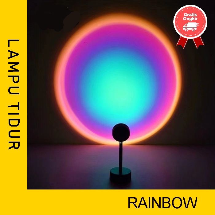 Lampu Tidur LED Rainbow | Lampu Tidur LED | Lampu Tidur Proyektor | Lampu Tidur Aesthetic
