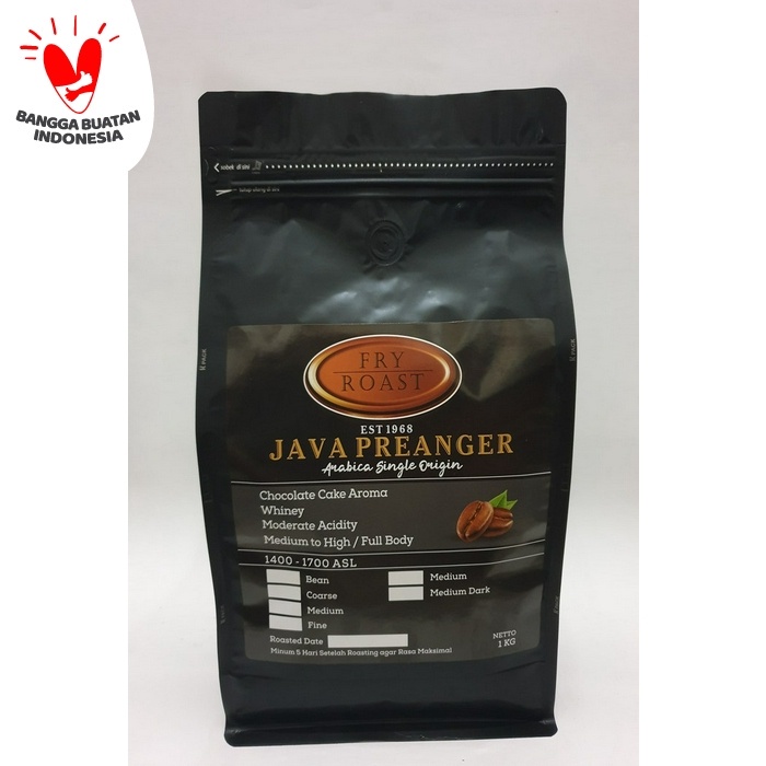 

H2J0U2J1U Kopi Arabika Java Preanger 1 Kg Biji Dan Bubuk - Biji HyYj