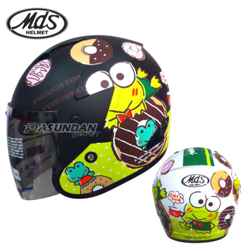 HELM MDS ANAK SPORT R 3 JR KEROKEROPI #1 HALF FACE