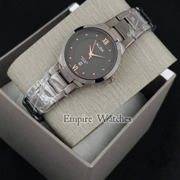 SALEE.. Jam Tangan Wanita Alba 4D1741 Tanggal Aktif