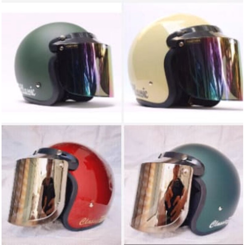HELM BOGO CLASSIC RETRO SNI HELM BOGO HELM MOTOR HELM PRIA WANITA COWOK CEWEK TERMURAH HELMET PROMOO