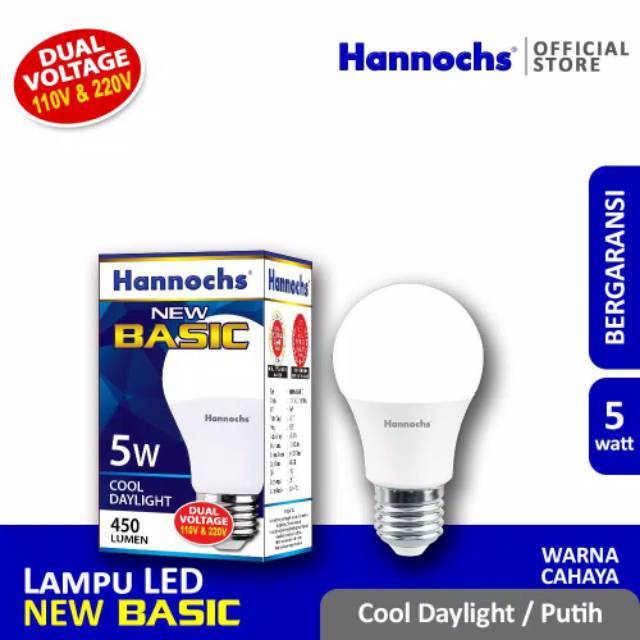 Lampu Led Hannochs Basic 5w 5 watt