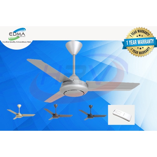 MT. EDMA 42in TORNADO Kipas Angin Gantung Ceiling Fan (White,Black,Mocha,Silver,Champagne Gold)