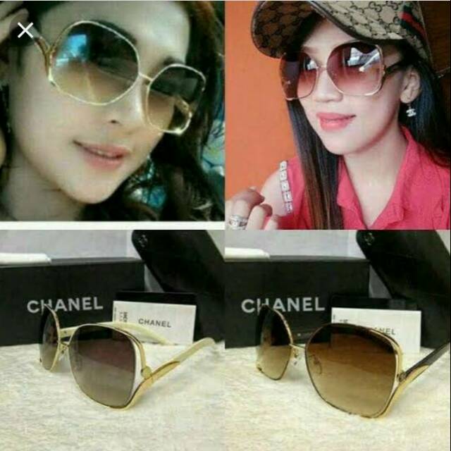 kacamata sunglass chanel premium box biasa