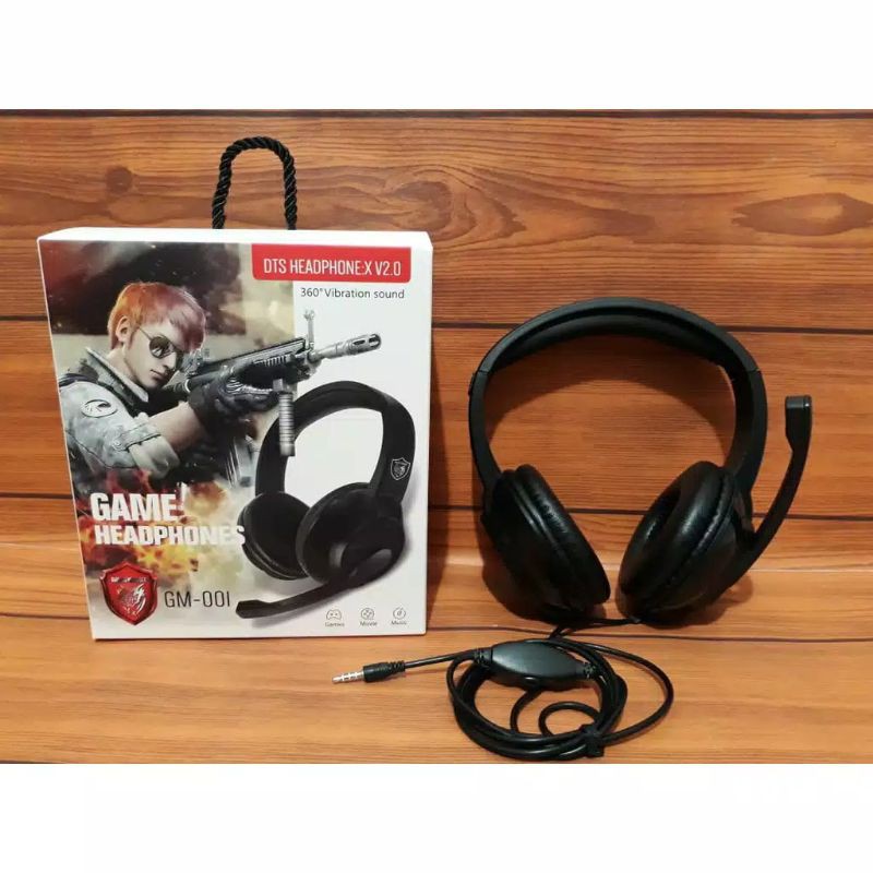 MM - HEADSET HEADPHONE EARPHONE BANDO GAMING GM 001 GM001 HIGH QUALITY