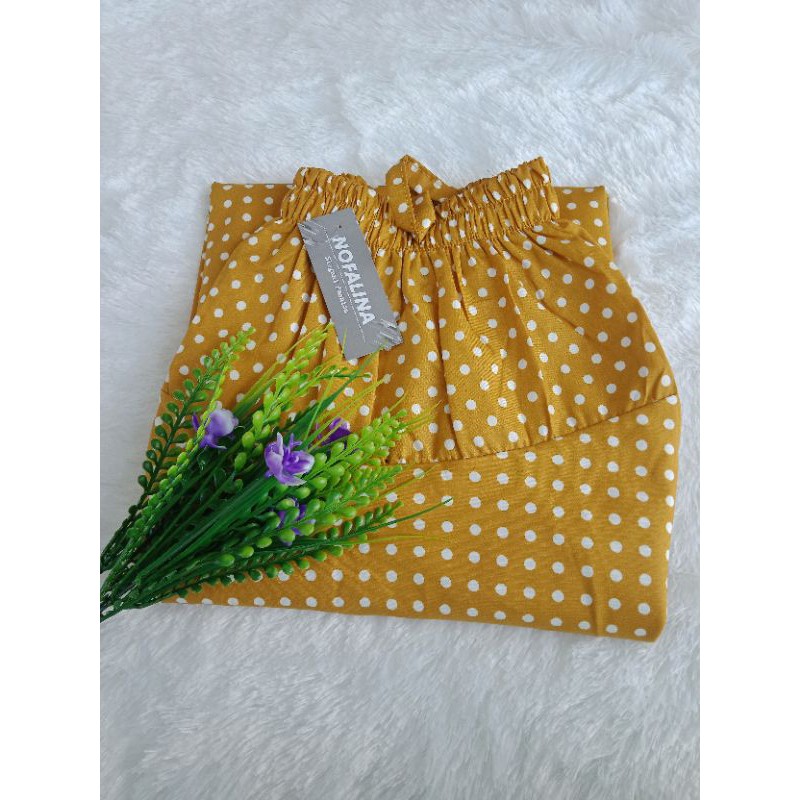 ROK PAYUNG LEBAR/ROK KATUN PANJANG/MOTIF PULKADOT-5