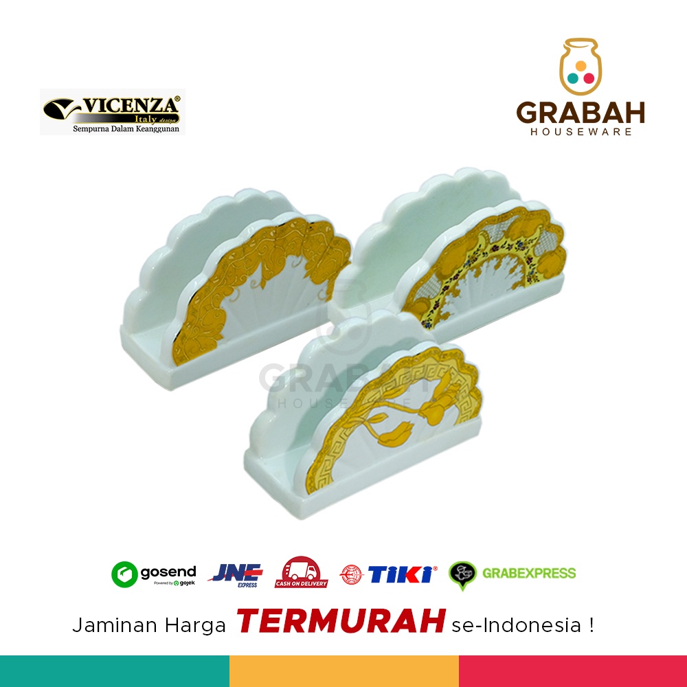 Vicenza Tempat Tissue Keramik Unik Tissue Holder H23 Grabah Houseware