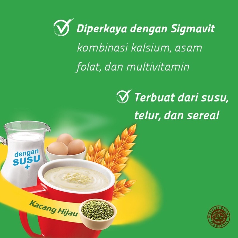 Energen kacang hijau 10 Sachet [ 1 renceng]