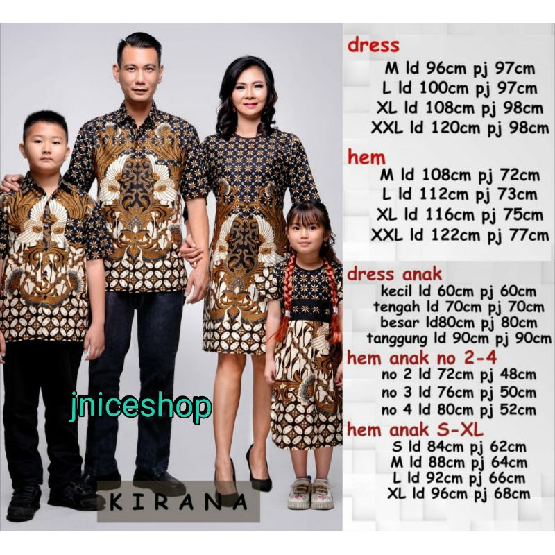 Sarimbit  Pasangan Couple Wanita Dress Kirana
