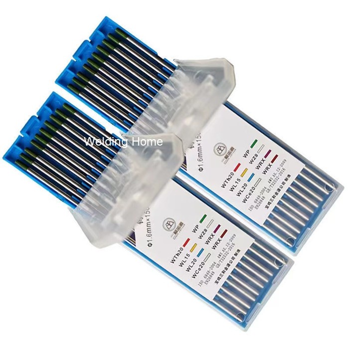 10 PCS Tig Argon Tungsten Electrode Hijau 1.6mm 2.4mm ×150mm Aluminium Green-4