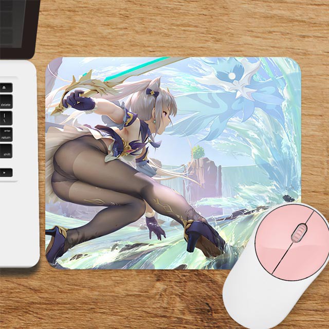 Bepop Mouse Pad Anime Genshin Impact Anti Slip Double Lock 25*21 Cm