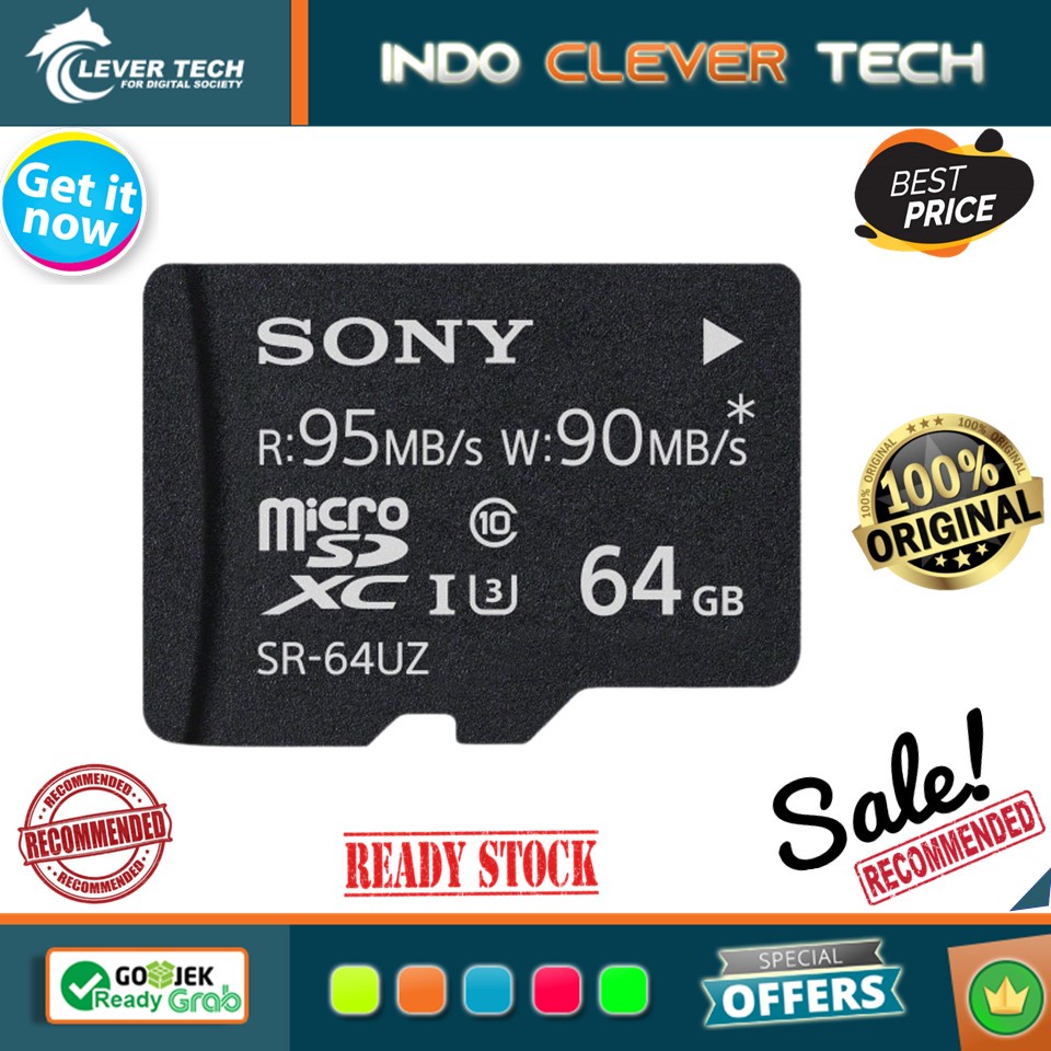 Sony SR-UZA-Series 95MB/s microSDXC UHS-I 64GB