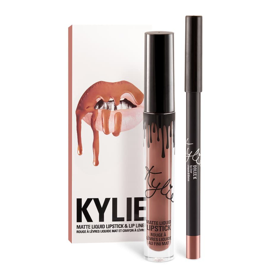 TBI Kylie Lip Kit + Lip Liner 6 Warna Mary Jo, Candy, Koko, 22, Dolce